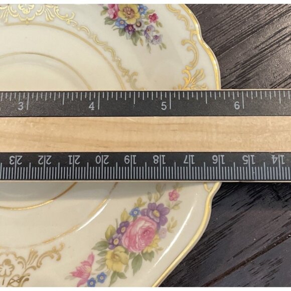 Lady Louise Heinrich Bavaria Germany Saucers Plates Only Set Of 2 Vintage - Picture 2 of 3